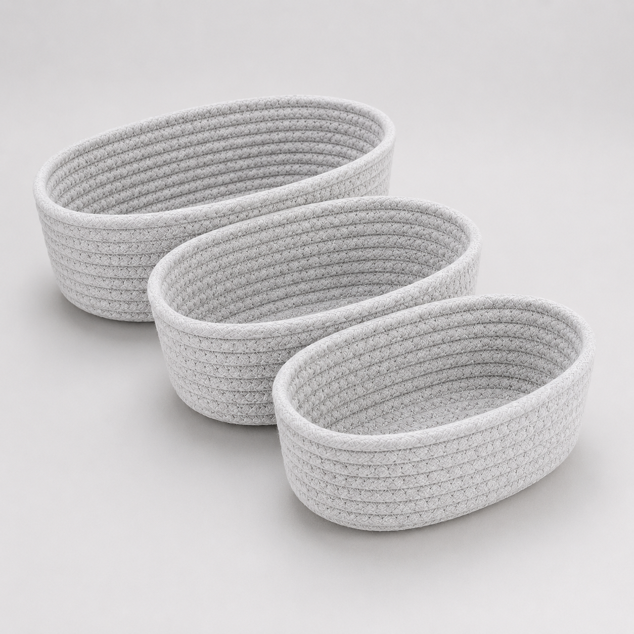 Woven Storage Basket with Handles - Natural Beige
