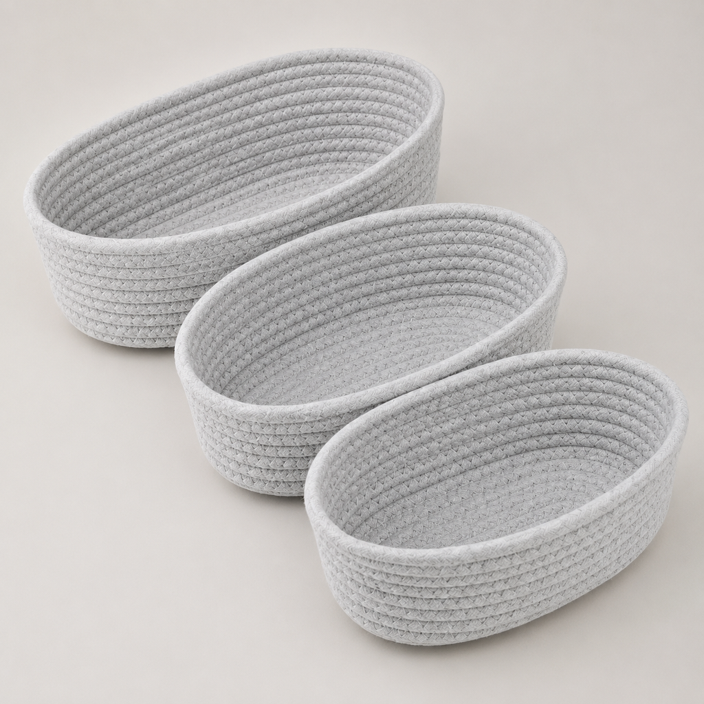 Woven Storage Basket with Handles - lifestyle