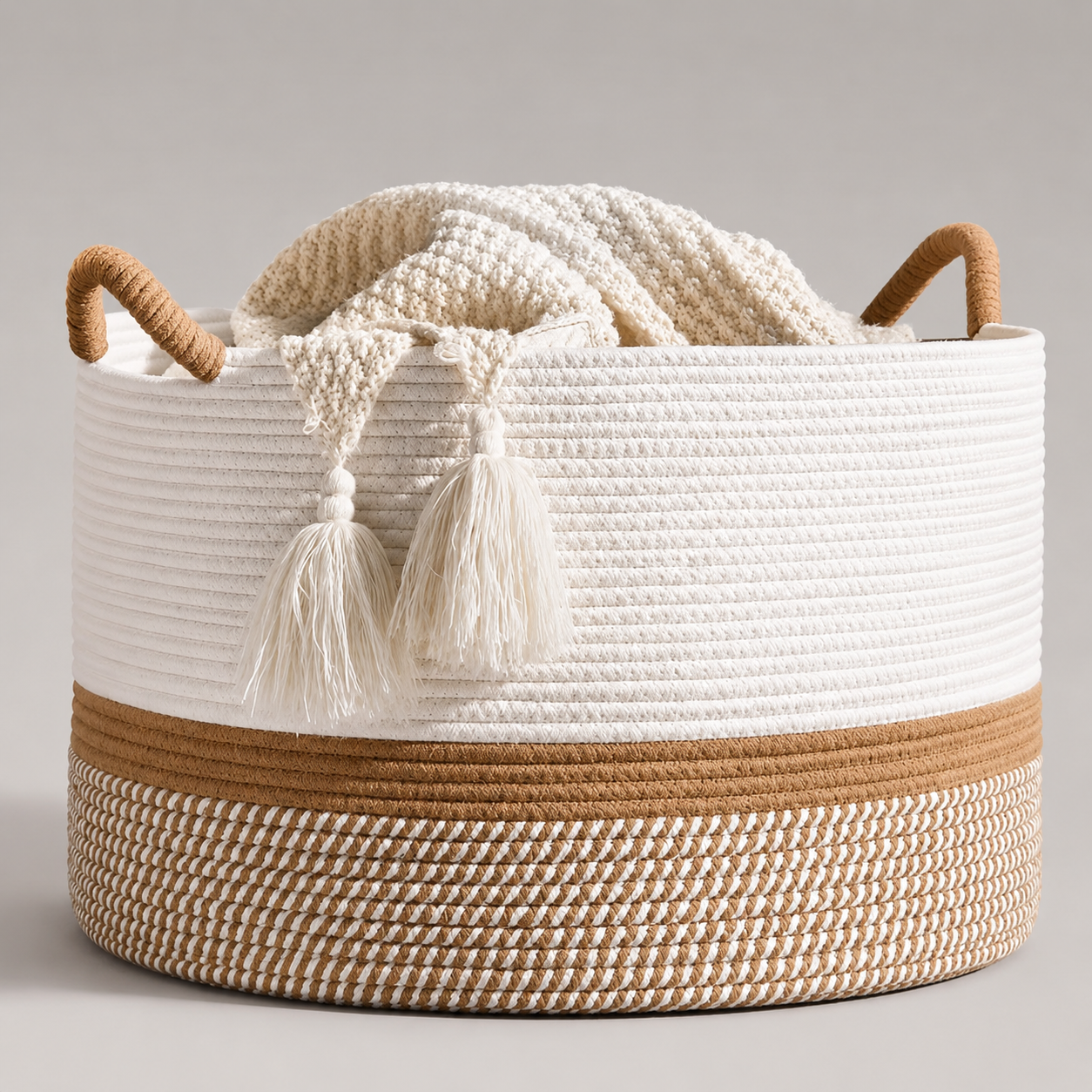 Seagrass Shelf Organizer Basket - Natural