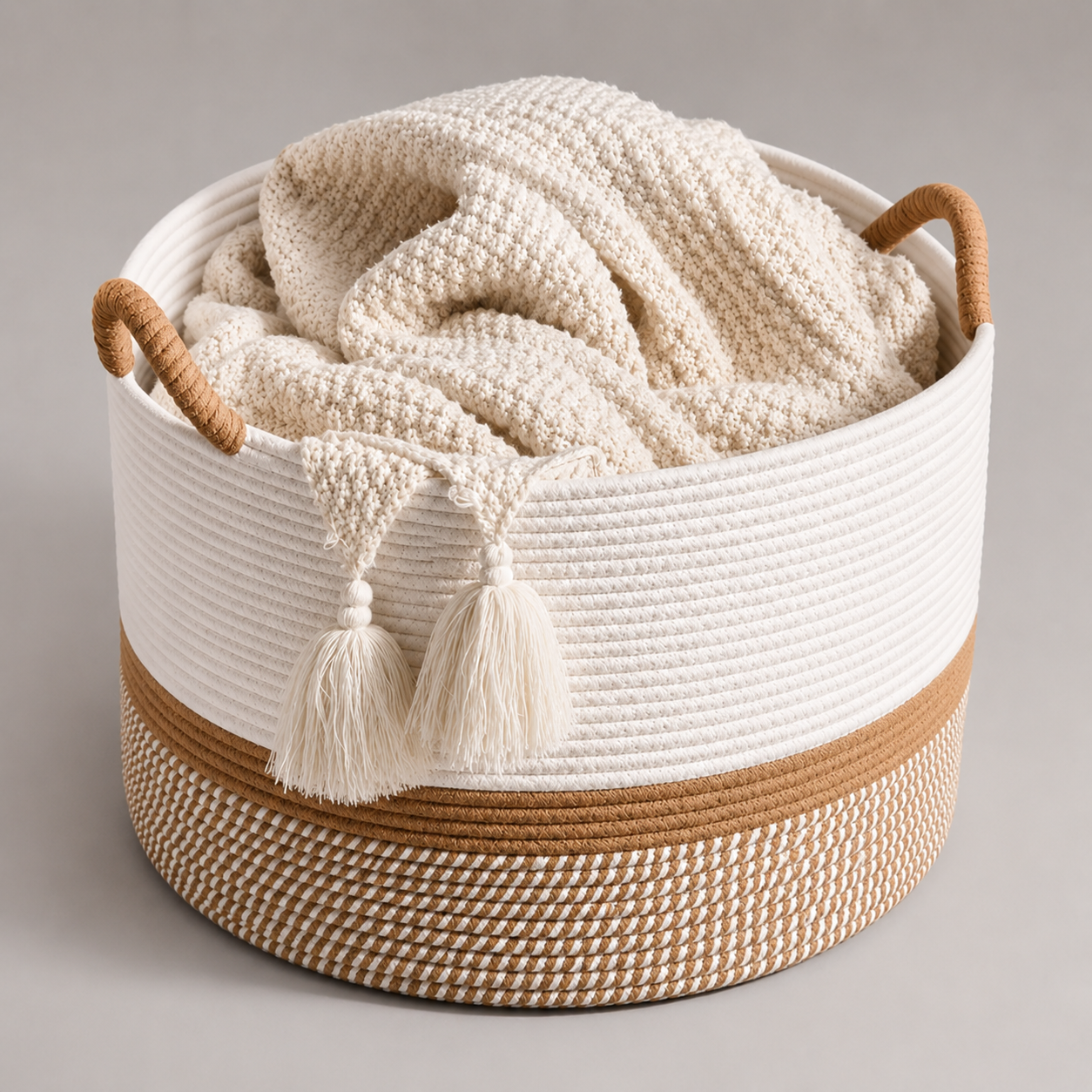 Seagrass Shelf Organizer Basket - detail