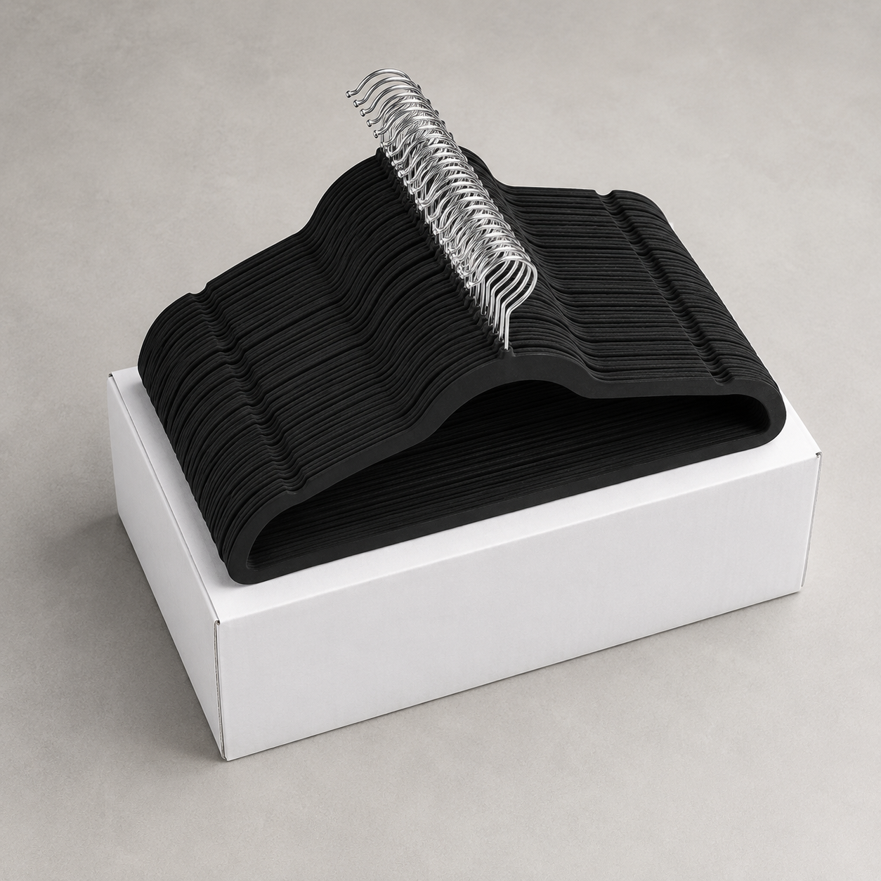 Velvet suit hangers set