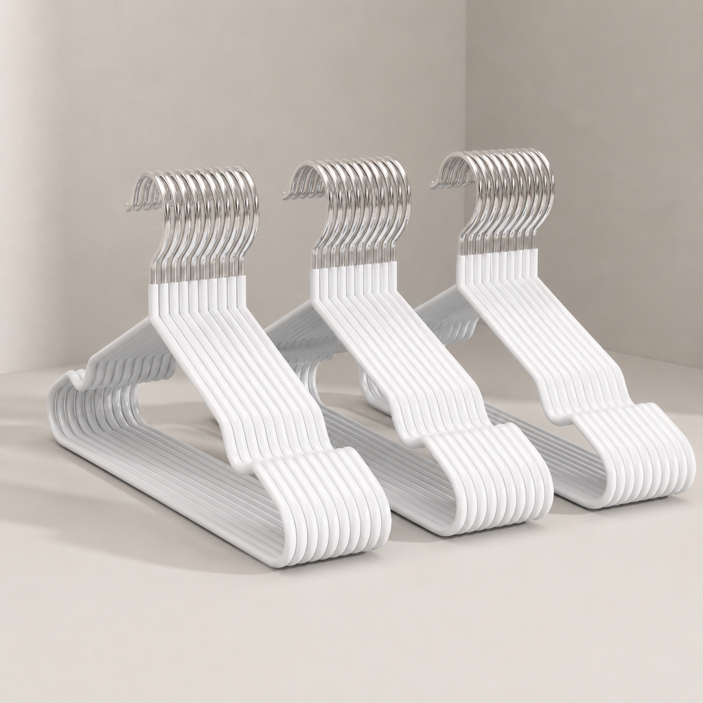 Non-slip clothes hangers detail