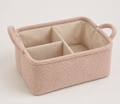 Plush Divided Storage Basket