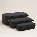 Black Travel Packing Organizer Cubes Set