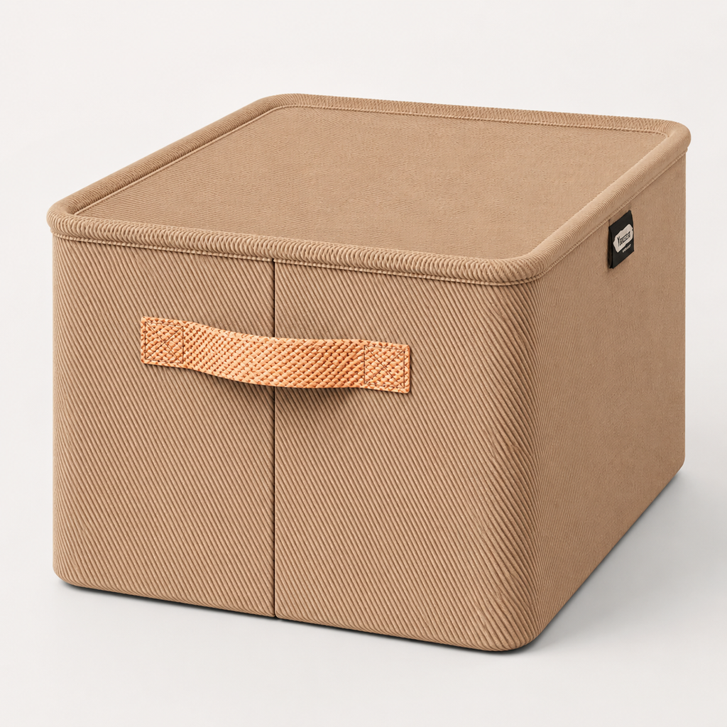 Foldable Fabric Storage Bin with Handle